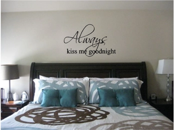 Always Kiss me Goodnight Wall Sticker