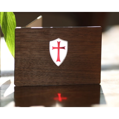 crusaders shield wooden stained glass greeting card crusaders shield wooden stained glass greeting card