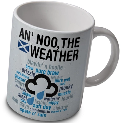 Scottish Weather - Mug  - Scotland Joke for husband, boyfriend