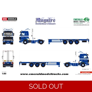 FULL PRICE WSI TRUCK 1.50 Maguire International Scania 143 & Chereau Trailer Q..