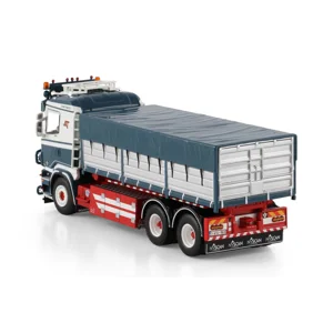 WSI TRUCK 1.50 Anfinest; SCANIA R5 FLAT ROOF RIGED TRUCK WITH HOOKLIFT SYSTEM 6X2 TAG AXLE + 15M3 CO