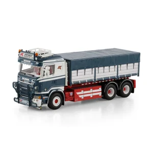 WSI TRUCK 1.50 Anfinest; SCANIA R5 FLAT ROOF RIGED TRUCK WITH HOOKLIFT SYSTEM 6X2 TAG AXLE + 15M3 CO