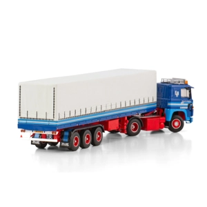 WSI TRUCK 1.50 ERIK H NIELSEN; SCANIA 1 SERIES 4X2 CLASSIC CURTAINSIDE TRAILER - 3 AXLE
