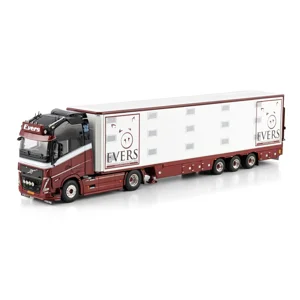 WSI TRUCK 1.50 Evers; VOLVO FH5 GLOBETROTTER XL 4X2 ISO THERM LIVE STOCK TRAILER - 3 AXLE