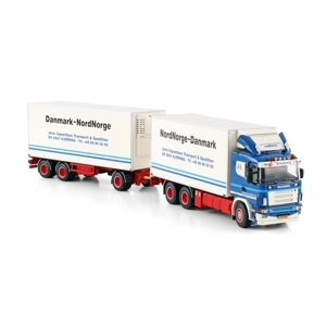 WSI TRUCK 1.50 Jens Ingvardsen; SCANIA R4 FLAT ROOF RIGED REEFER TRUCK 6X2 TAG AXLE RIGED REEFER DRA