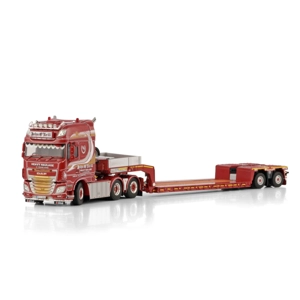 WSI MODEL TRUCK John O'Neill; DAF XF SUPER SPACE CAB 6X2 TAG AXLE EURO PX LOW LOADER - 2 AXLE