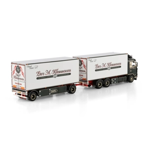 WSI TRUCK 1.50 Lars Klemmensen; SCANIA 3 SERIES STREAMLINE RIGED REEFER TRUCK 6X2 TAG AXLE RIGED REE