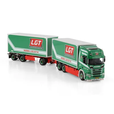 WSI TRUCK 1.50 LM Transport LGT; SCANIA R HIGHLINE CR20H RIGED BOX TRUCK 6X2 TAG AXLE RIGED BOX DRAW title=