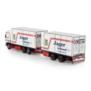 WSI TRUCK 1.50 Mellema/ Jager Nieuw Amsterdam; VOLVO F12 GLOBETROTTER RIGED REEFER TRUCK 6X2 TAG AXL