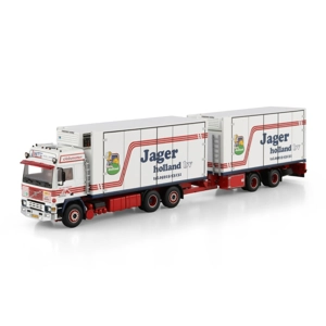 WSI TRUCK 1.50 Mellema/ Jager Nieuw Amsterdam; VOLVO F12 GLOBETROTTER RIGED REEFER TRUCK 6X2 TAG AXL