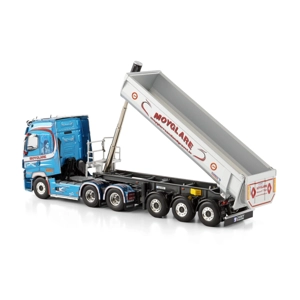 WSI TRUCK 1.50 Moyglare; RENAULT TRUCKS T HIGH 6X2 TAG AXLE HALF PIPE TIPPER TRAILER - 3 AXLE