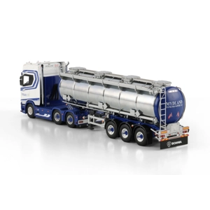 WSI TRUCK 1.50 Mydland; SCANIA S HIGHLINE CS20H 6X4 TANK TRAILER - 3 AXLE