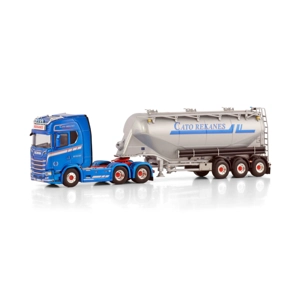 WSI TRUCK 1.50 Rekanes; SCANIA S HIGHLINE CS20H 6X2 TAG AXLE BULK TRAILER - 3 AXLE