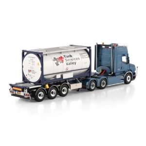 WSI TRUCK 1.50 Tank Services Valley BV; SCANIA T6 TORPEDO TOPLINE 6X2 TAG AXLE 30FT CONTAINER TRAILE