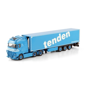 WSI TRUCK 1.50 Tenden; VOLVO FH5 GLOBETROTTER XXL 6X2 TAG AXLE REEFER TRAILER - 3 AXLE