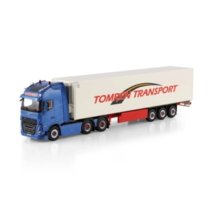 WSI TRUCK 1.50 Tomren; VOLVO FH5 GLOBETROTTER XL 6X2 TAG AXLE REEFER TRAILER - 3 AXLE