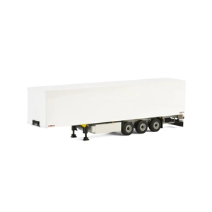 WSI TRUCK TRAILER SHMITZ CARGOBULL 1.50 White Line BOX TRAILER - 3 AXLE 03-1072