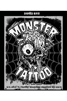 Riggs Monster Tattoo signed 8x10 Riggs Monster Tattoo signed 8x10