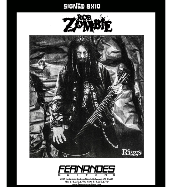 Signed Fernandes Guitars 8X10