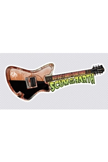 Die cut Blood Guitar sticker