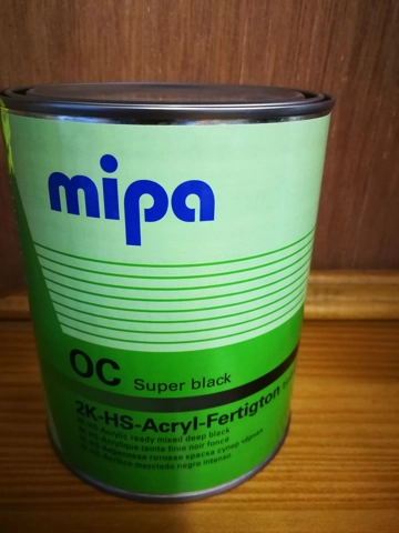 1 Litre 2K Mipa HS Super Black