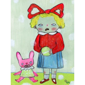 Agafia Polynchuk - Girl with a Red Bow