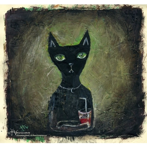 Vocisconnesse - Black cat vegetarian vampire