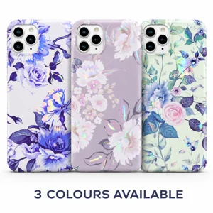 Floral Holographic iPhone Case