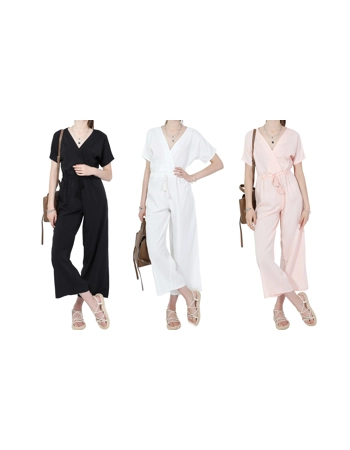 V-Neck Jumpsuit for Women