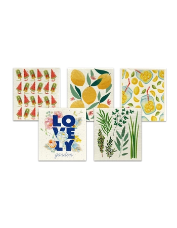 Patterned Cleaning Dishcloth Pack
