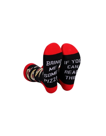 Men's Novelty "Bring Me Some" Whisky, Beer, Coffee, Pizza Socks