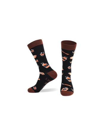 Men's Novelty "Bring Me Some" Whisky, Beer, Coffee, Pizza Socks