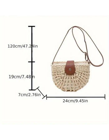 Half-Moon Woven Crossbody Bag Half-Moon Woven Crossbody Bag