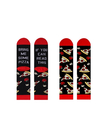 Men's Novelty "Bring Me Some" Whisky, Beer, Coffee, Pizza Socks