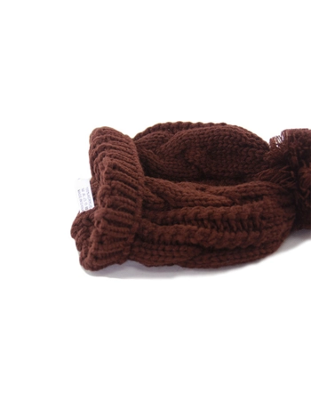 Unisex Knitted Bobble Beanie