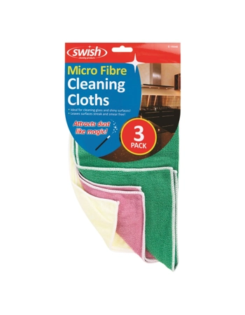 Microfibre Cleaning Cloths - 3 Pack