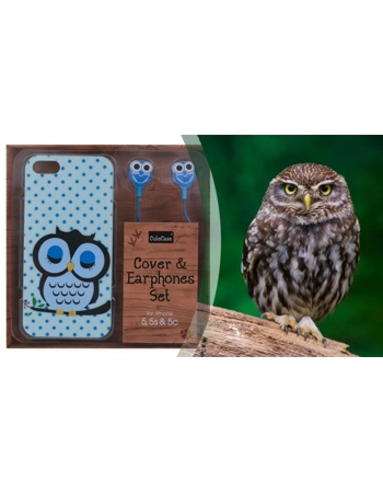Animal iPhone Cover and Earphone Set