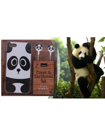 Animal iPhone Cover and Earphone Set