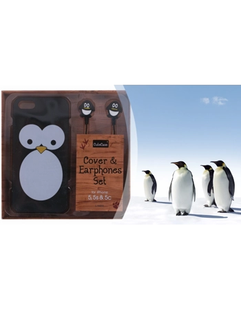Animal iPhone Cover and Earphone Set