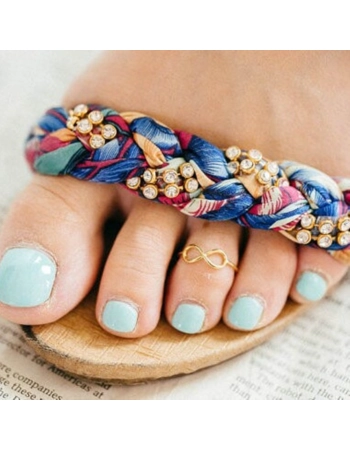 Infinity Gold Toe Ring