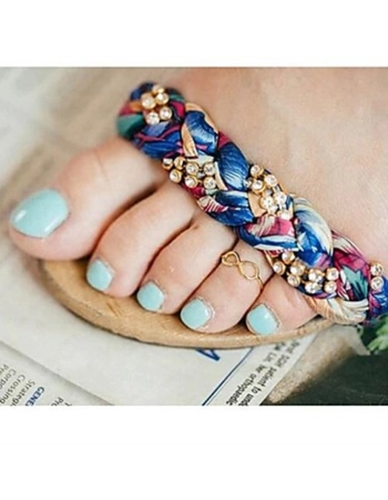 Infinity Gold Toe Ring