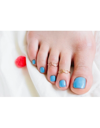 Infinity Gold Toe Ring