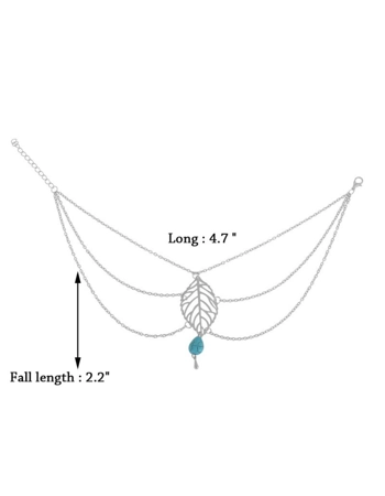 Leaf Arm Cuff with Turquoise Bead