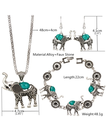 Elephant Jewellery Set
