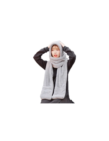 3-in-1 Fleece Hood, Scarf an.. 3-in-1 Fleece Hood, Scarf an..