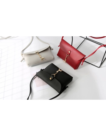 Shoulder Handbag with Reindeer Key Ring