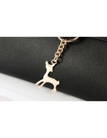 Shoulder Handbag with Reindeer Key Ring