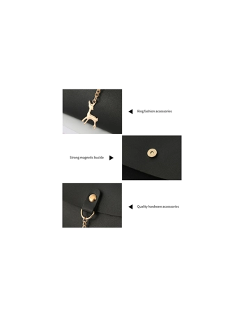 Shoulder Handbag with Reindeer Key Ring