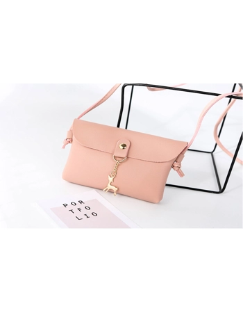 Shoulder Handbag with Reindeer Key Ring