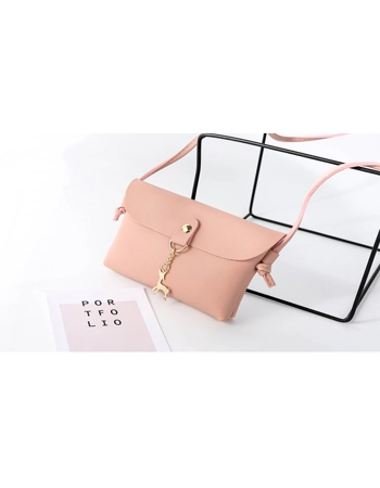 Shoulder Handbag with Reindeer Key Ring